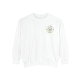 White Unisex Garment-Dyed Sweatshirt