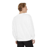 White Unisex Garment-Dyed Sweatshirt