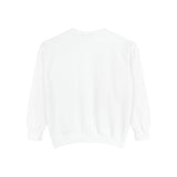 White Unisex Garment-Dyed Sweatshirt