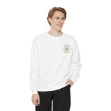 White Unisex Garment-Dyed Sweatshirt