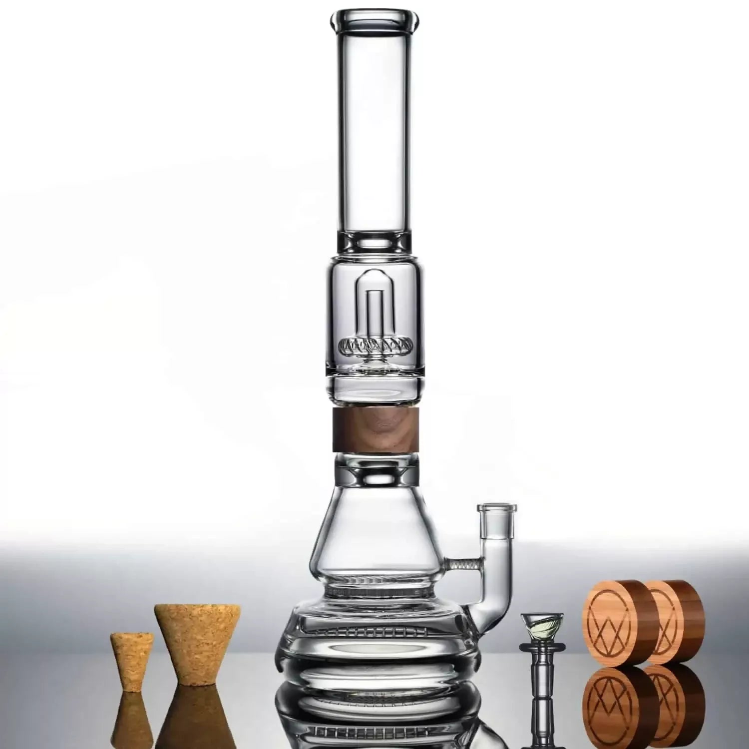 VITAE Glass Voyager walnut set
