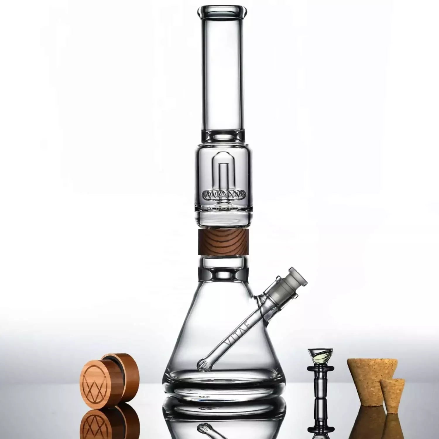 VITAE Glass Classic UFO zebrawood set